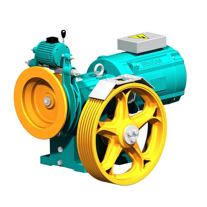 موتور آسانسور بهران BEHRAN توان 13.2kw سرعت 1.6M/S